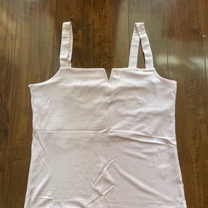 RW& CO Sleveless Delicate Cream Pink Top